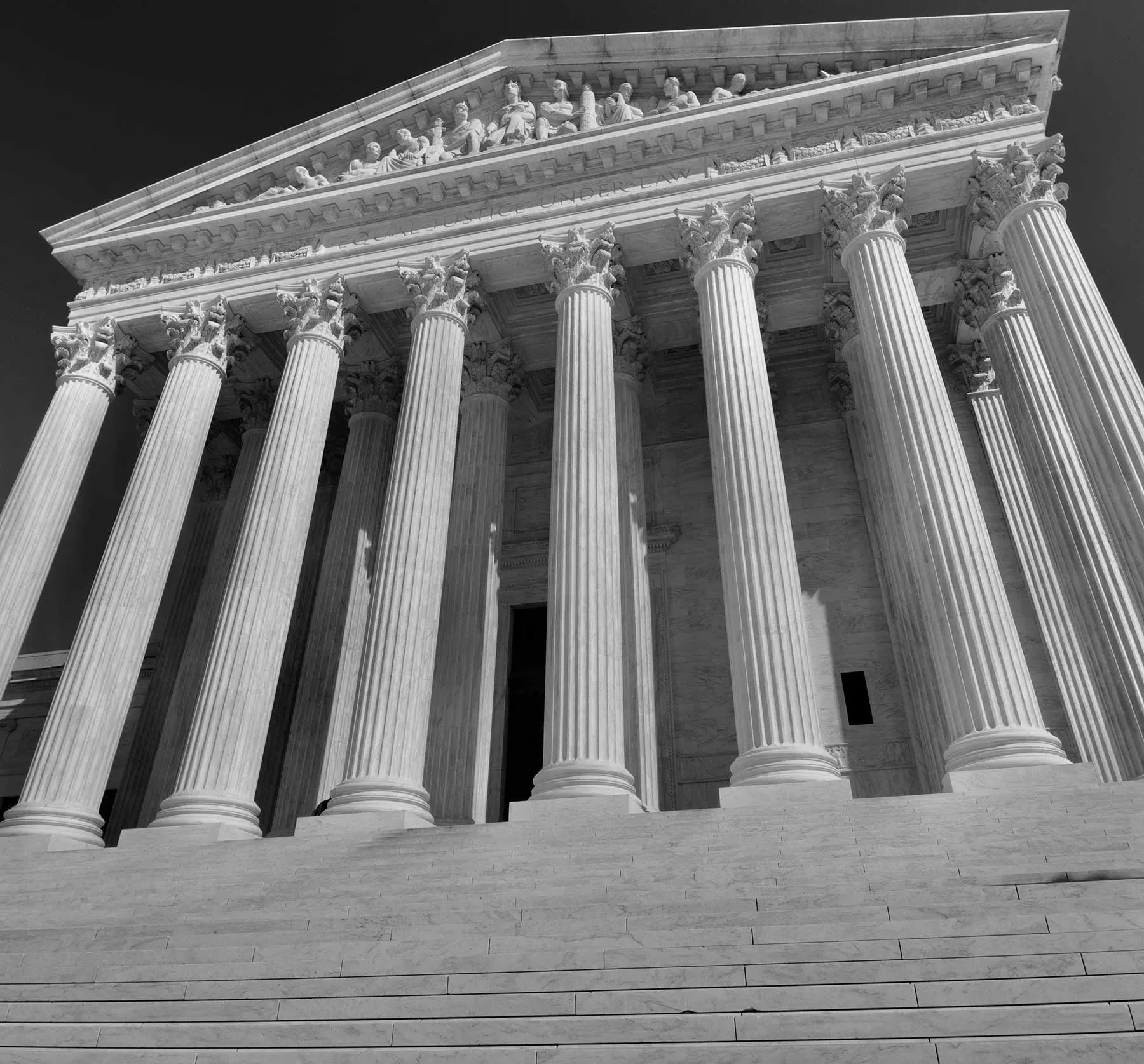 Columns of the U.S. Supreme Court building